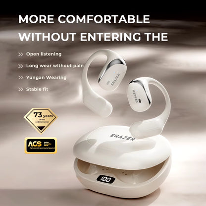 [Powerful Sound]  ERAZER X9 Wireless Headphones OWS Sports Open Bluetooth Earphones with Mic Noise Reduction Waterproof