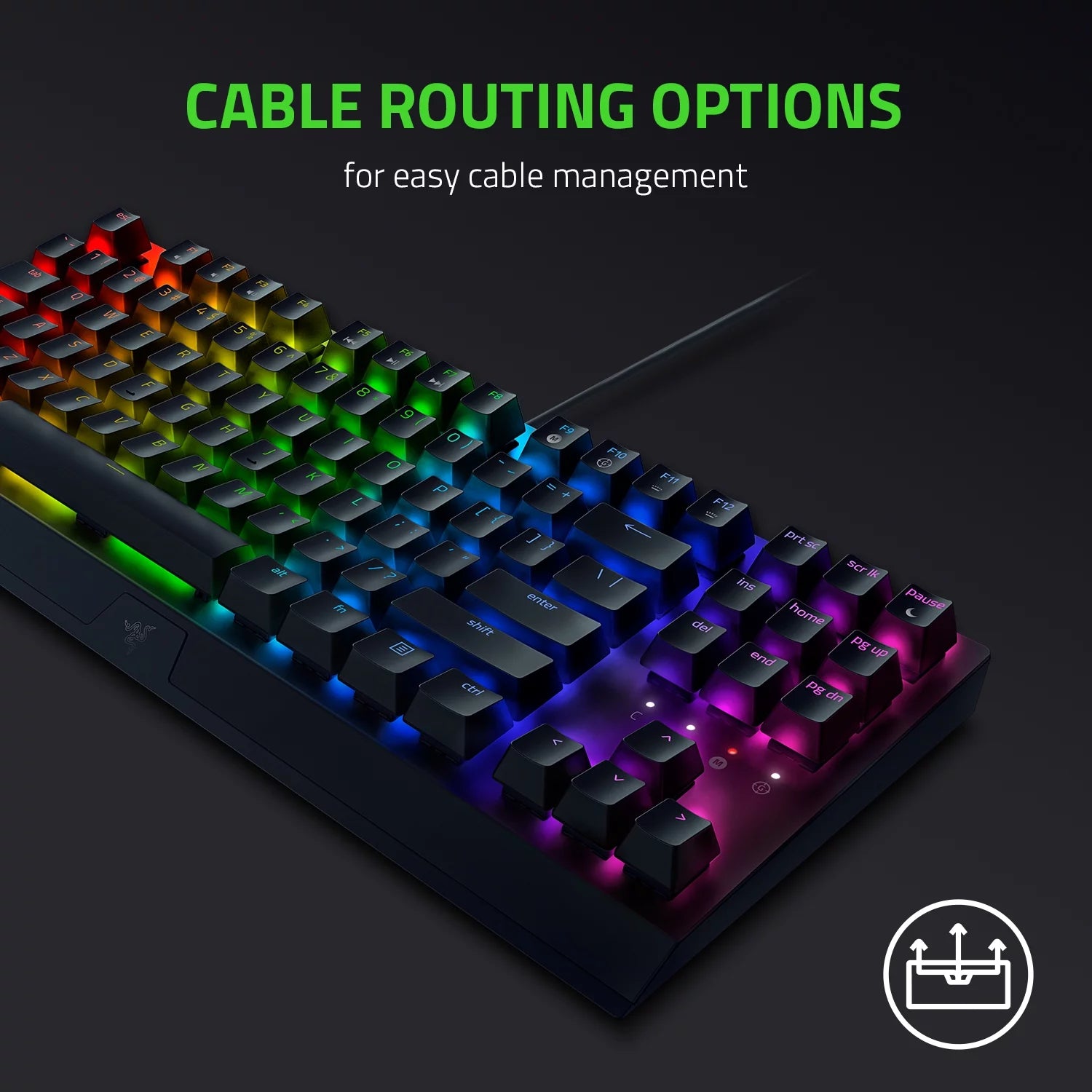 Blackwidow V3 Tenkeyless Compact Mechanical Gaming Keyboard - Green Switch